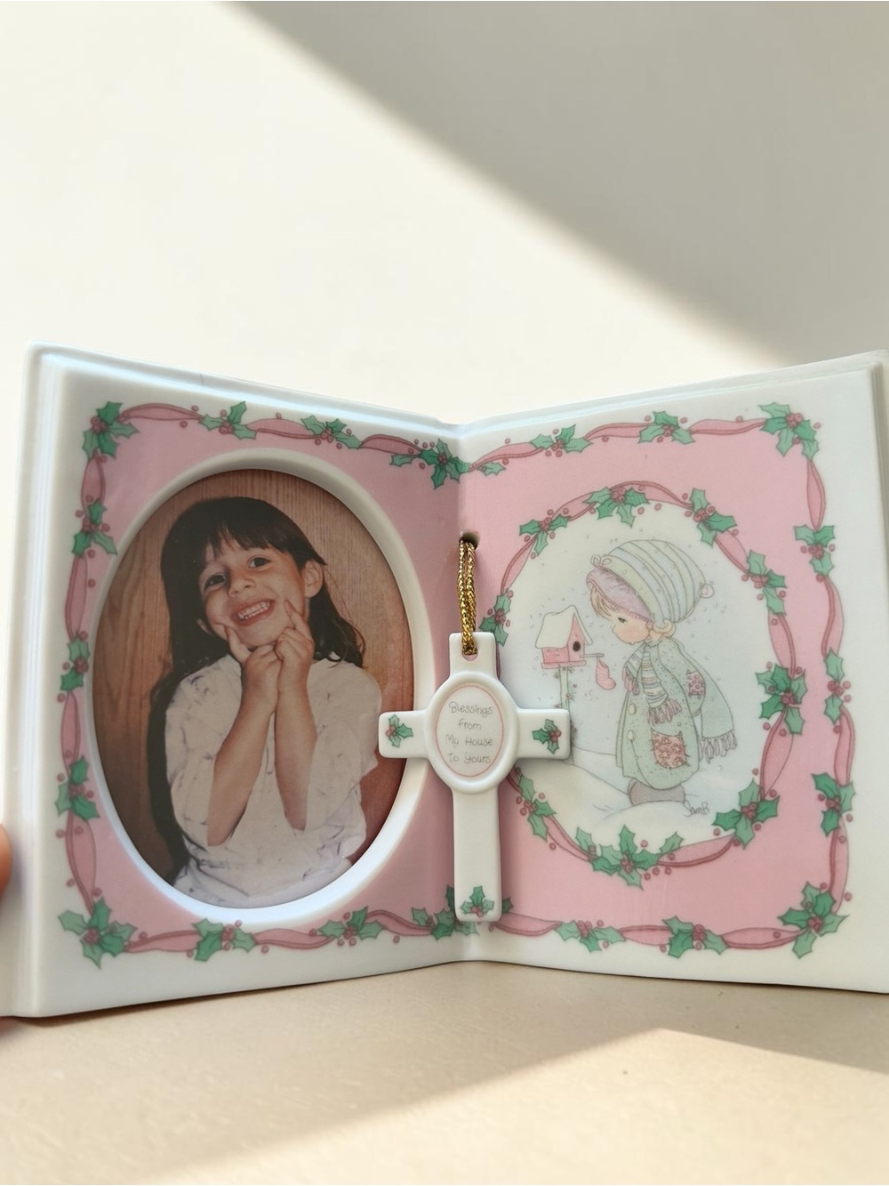 Precious Moments New Photo Frame w/ Cross Blessings From My House Gift Set
